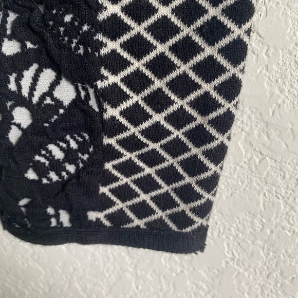 Anthropologie Moth Size S Black Jacquard Asymmetrical Moto Zip Lace Jacket - Picture 9 of 11